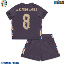 Camisa de Futebol Inglaterra Alexander-Arnold #8 Equipamento Secundário Infantil Europeu 2024 Manga Curta (+ Calças curtas)